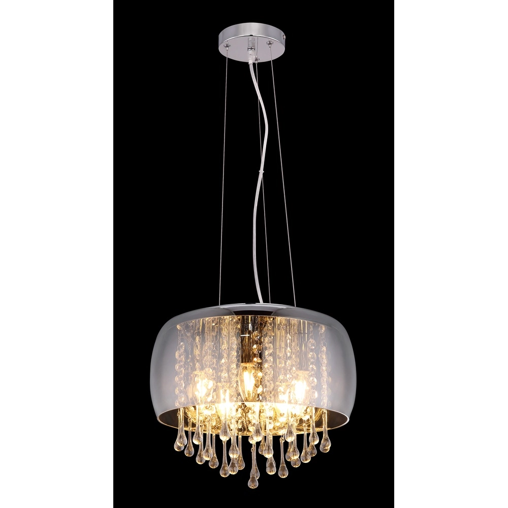Lampe suspendue Kalla Ø 35cm chromé Globo 9007371385706