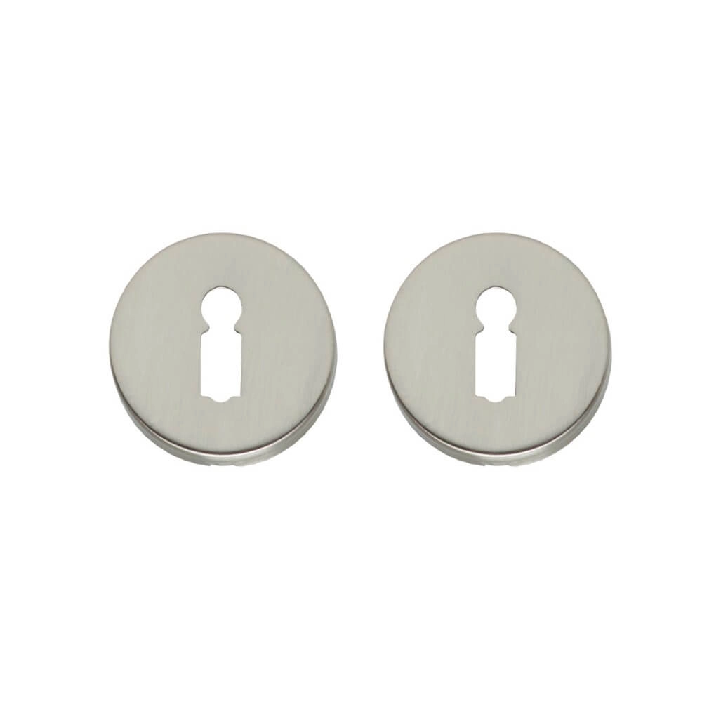 Lot de 2 rosaces clés Tira Rond nickel mat caché Lot de 2 rosaces clés Tira Rond nickel mat caché