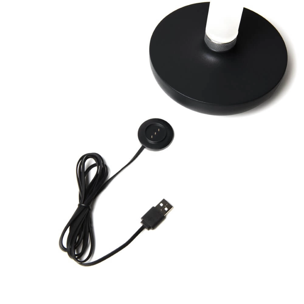 Lampe de table rechargeable Biarritz noir KonstSmide 7318308277530