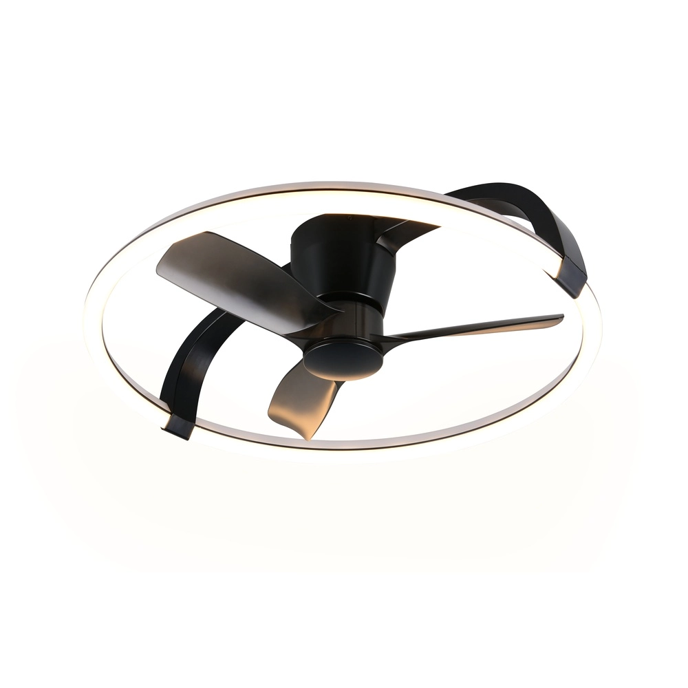 Ventilateur de maison intelligente Stockholm noir Ø 73,5 Tuya Trio 4017807693133