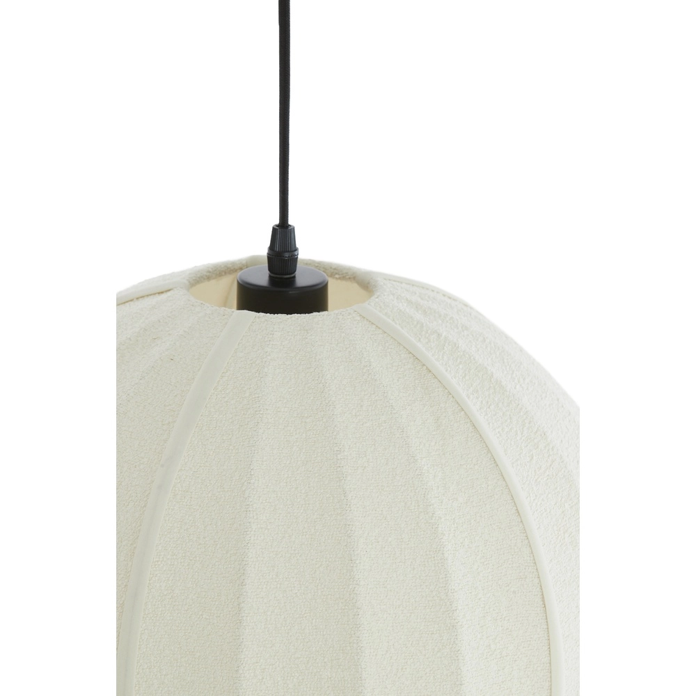 Lampe suspendue Bouclé Zagori Ø 44cm - crème Light & Living 8717807793074