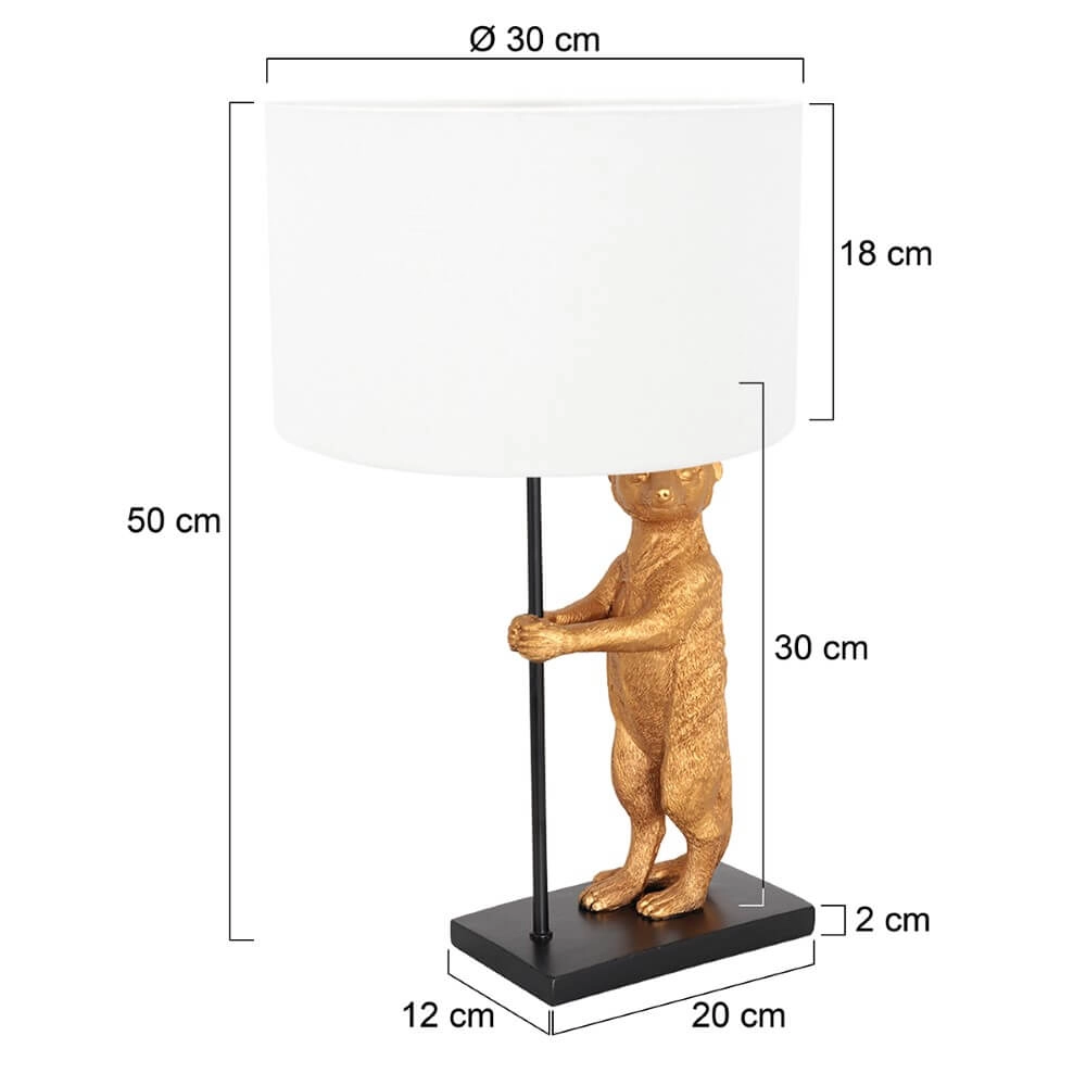 Lampe de table Animaux avec capuche blanche Steinhauer 8712746151794