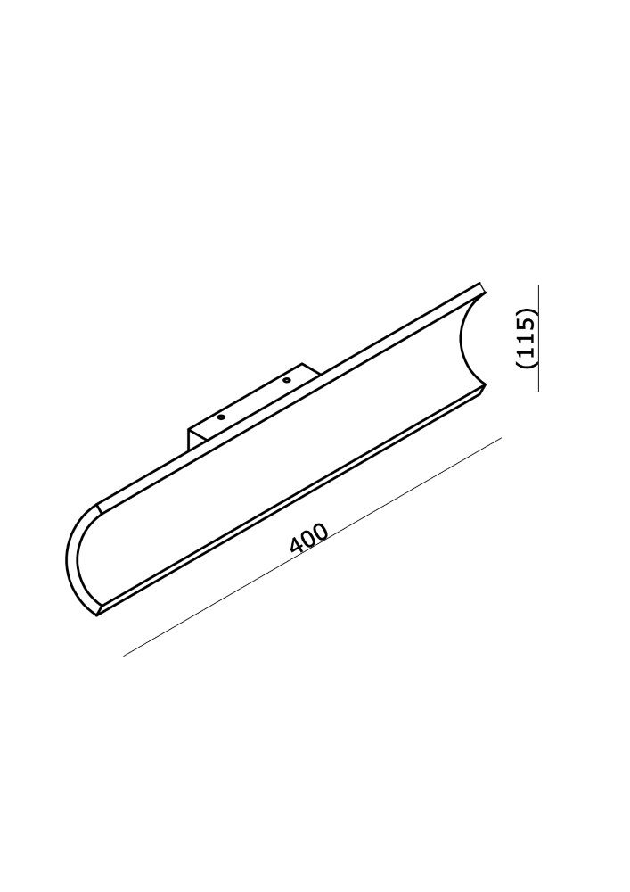 Lampe murale indirecte Malibu Haut-bas - noir Artdelight 8720701104129