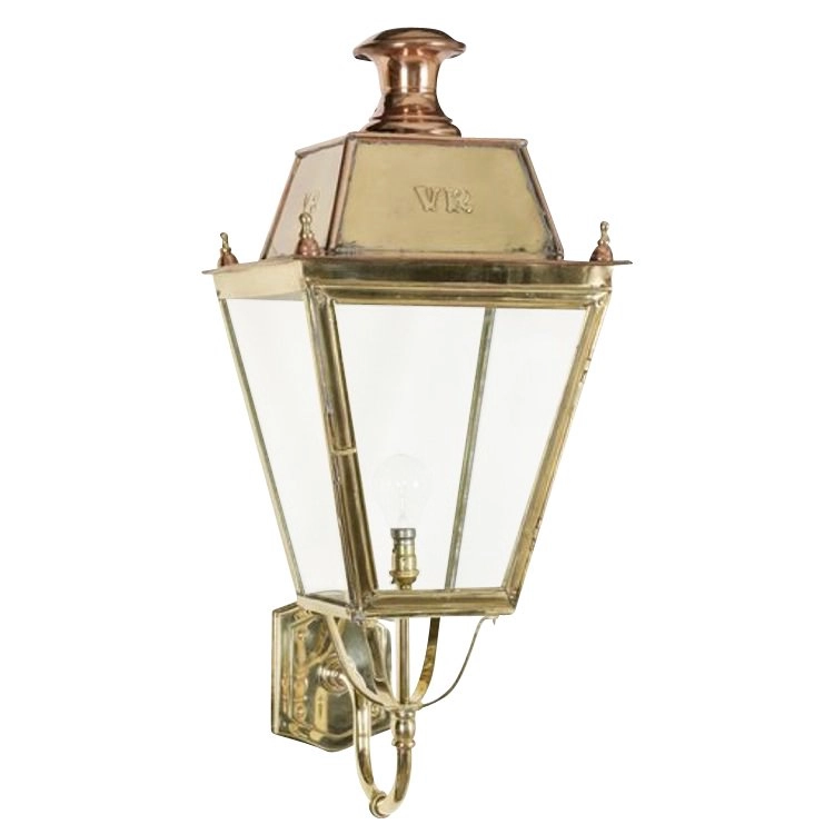 Lampe d'extérieur rurale Balmoral fait main 82cm - cuivre antique (ant)