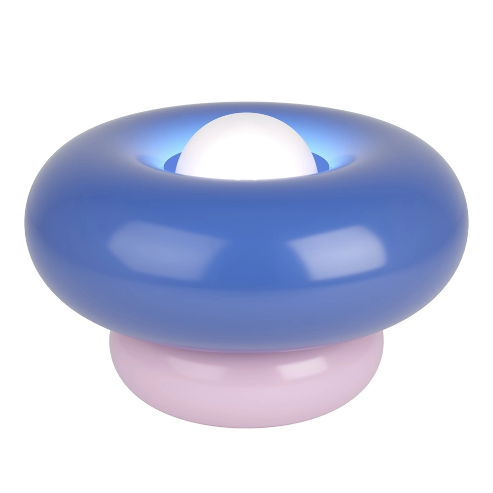 Lampe de table de conception Torchiarolo rose avec bleu
