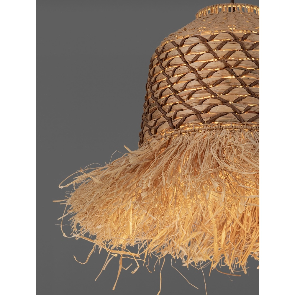 Lampe en paille Sorello Marron Lyora 5212017477415