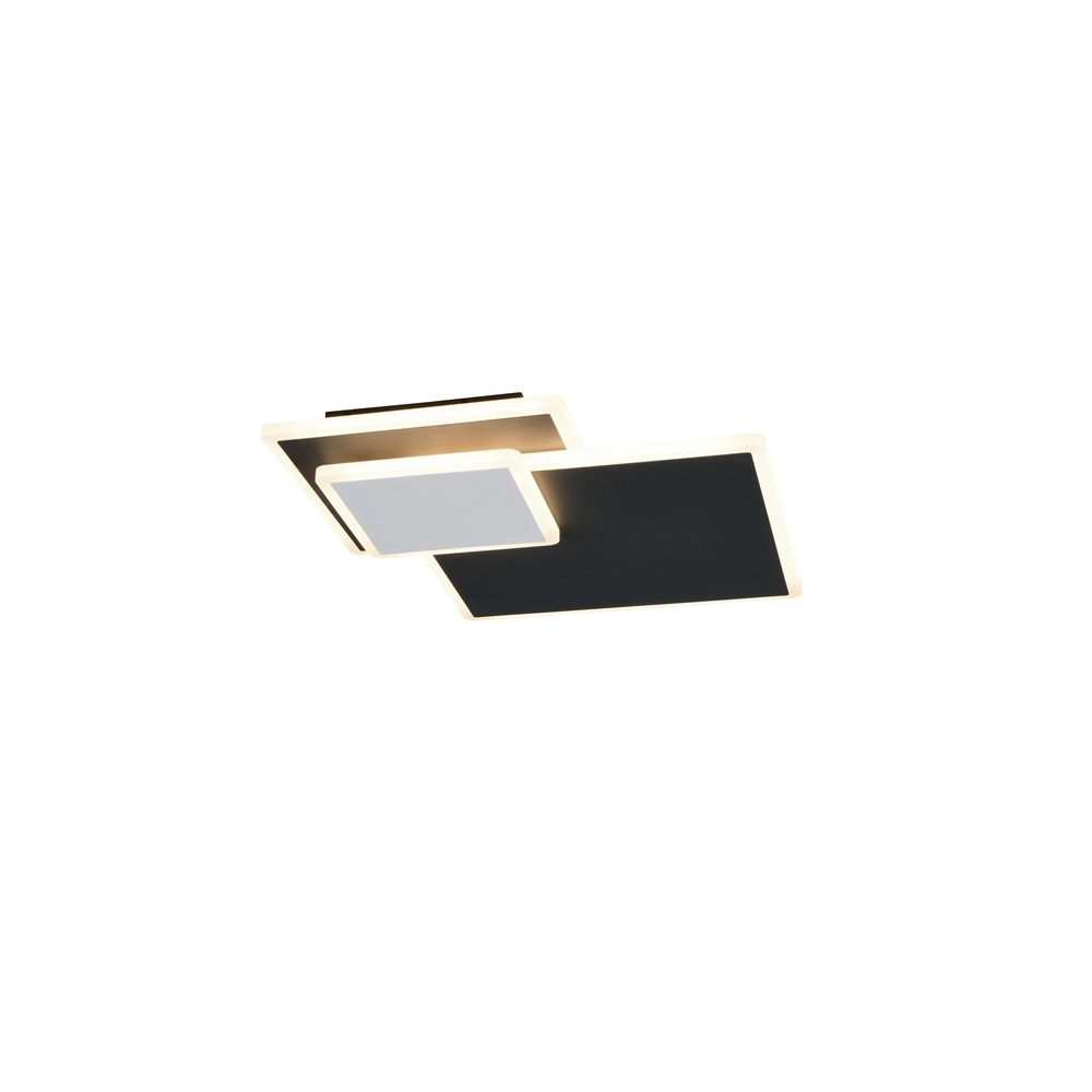Lampe de plafond carrée Serea Noir Trio 4017807703795
