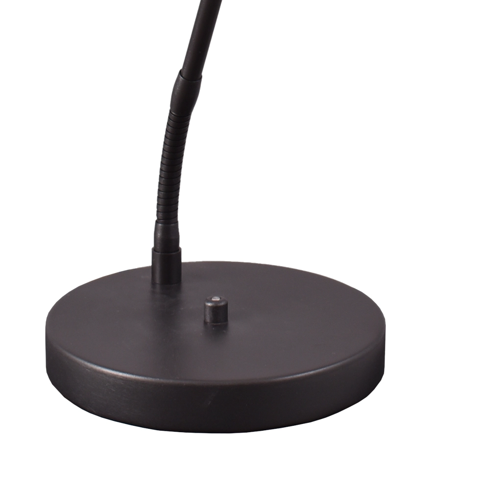 Lampe de table flexible Scala noir avec du nickel Masterlight 8718121334431