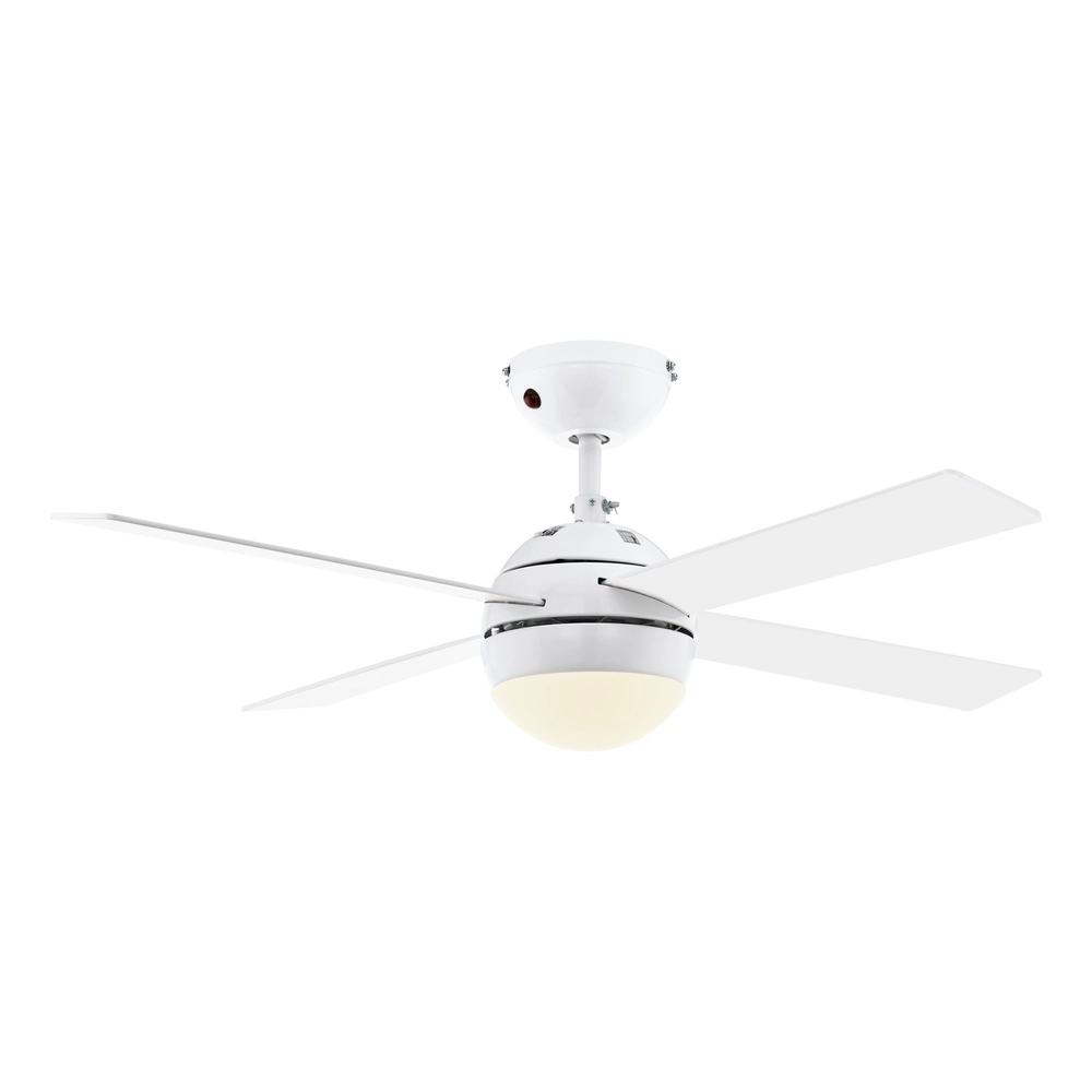 Fan Fan Blanc et bois avec lampe Eglo 9008420560365