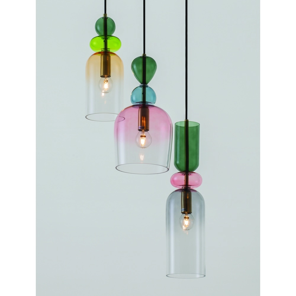 Suspension colorée Murano 3 lumières Lyora 5212017434227