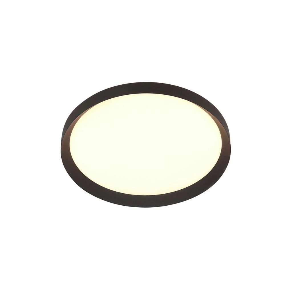 Éclairage de plafond moderne Flady noir Ø30cm Steinhauer 8712746181012