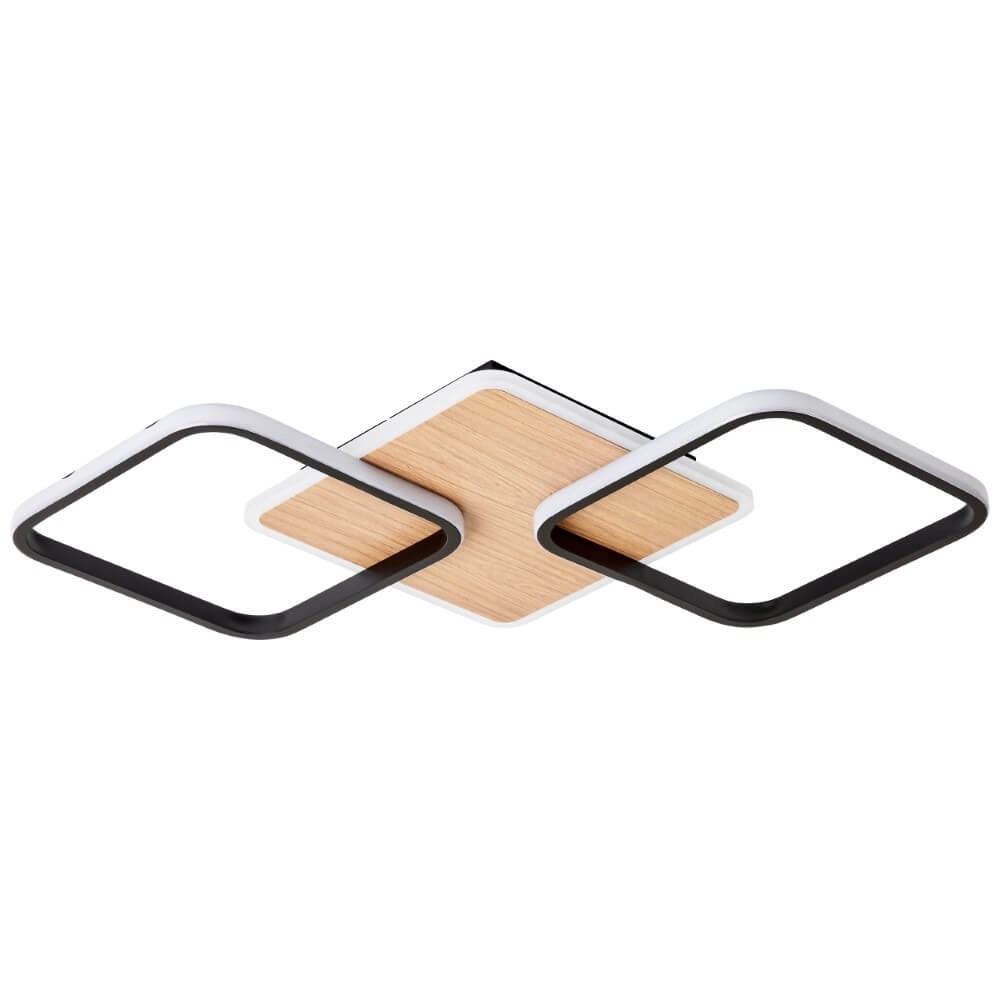 Plafonnier carré en bois Dennet Brilliant 4004353409653