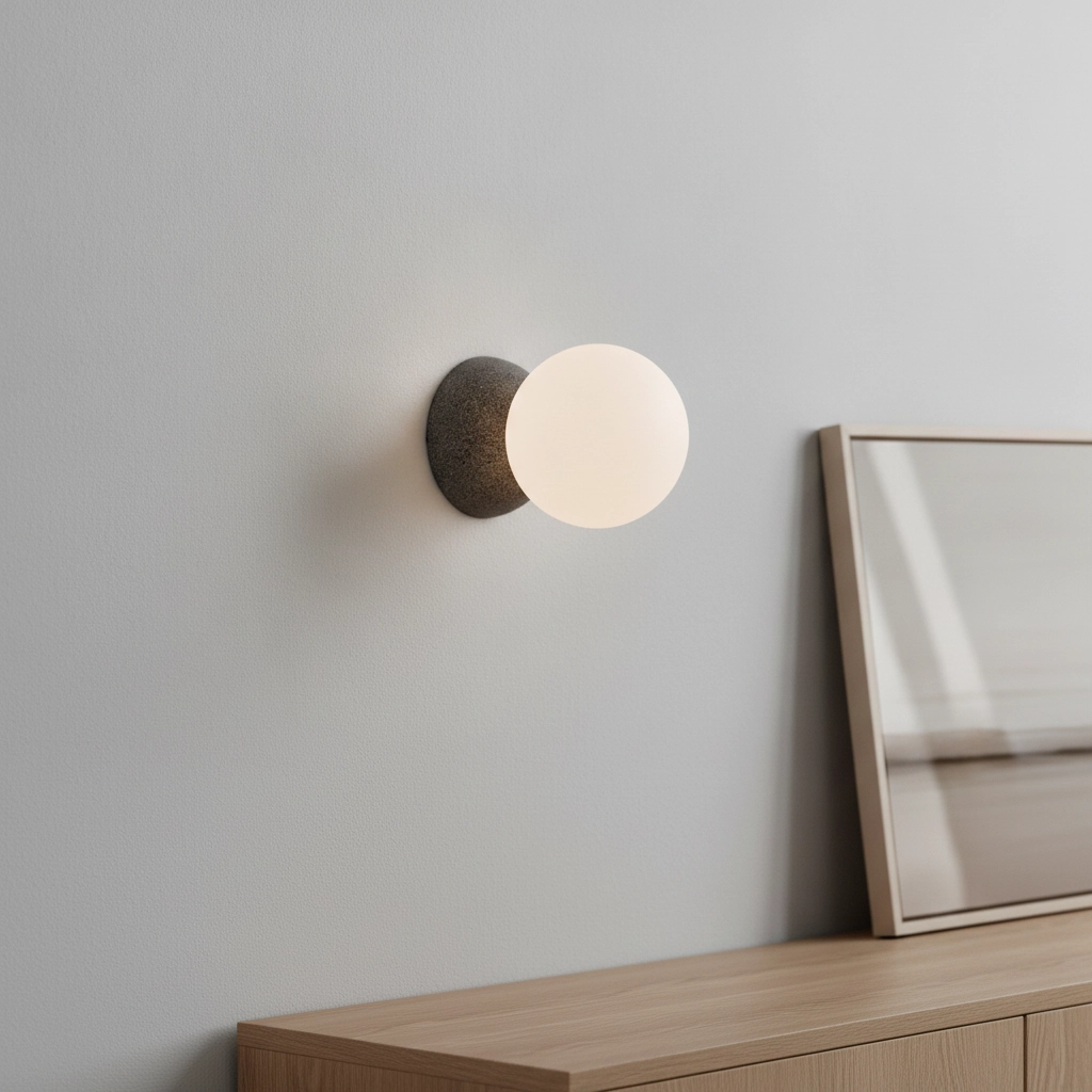 Applique murale Zero Gris avec blanc
