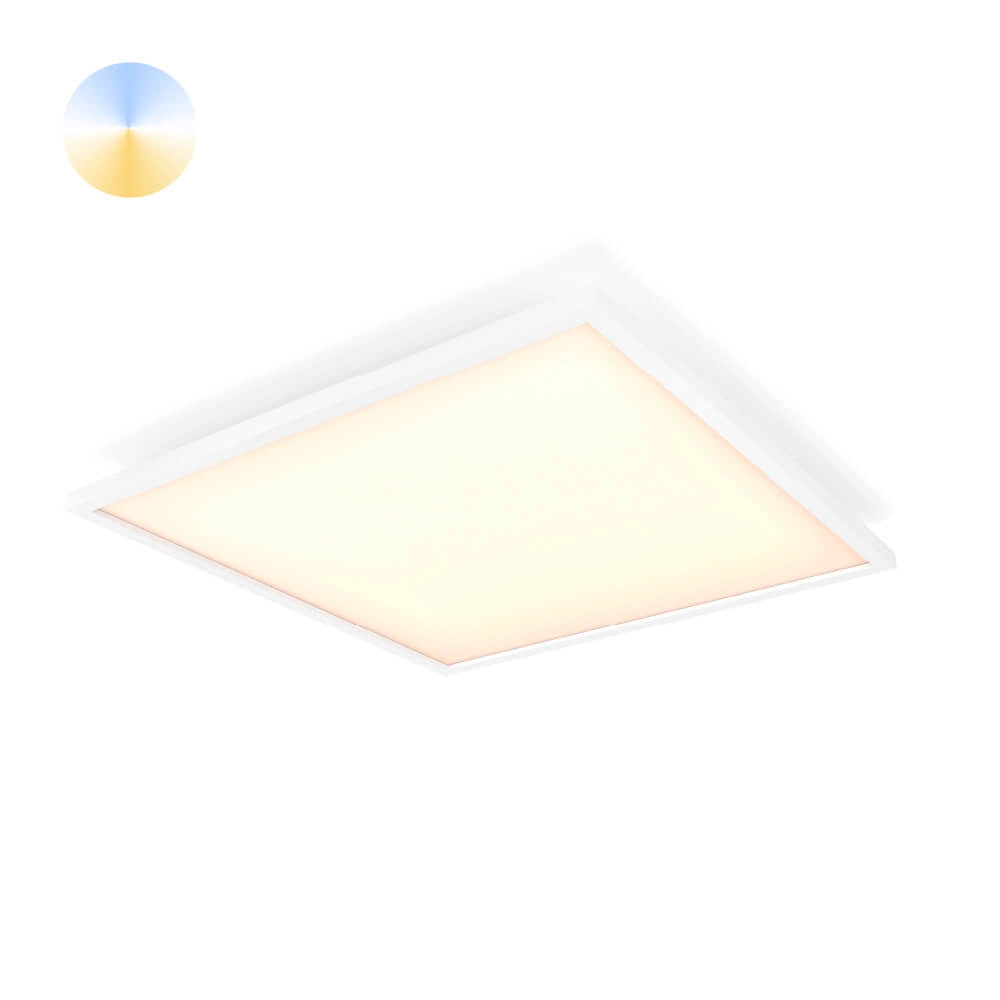 Plafonnier carré Hue Aurelle - White Ambiance 30 cm Blanc Philips 8719514382626