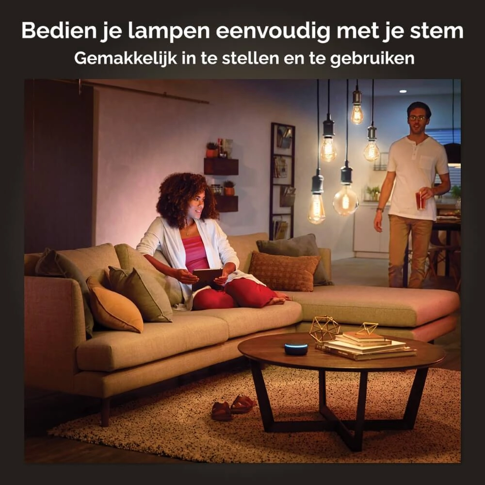 Hue - E27 - 7W - White Globe - G93 Philips 8719514343009