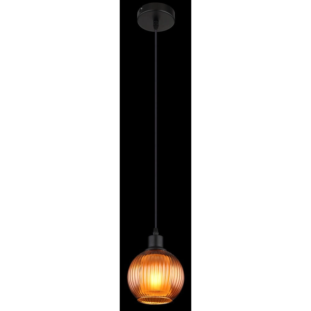 Suspension Zumba verre orange Ø 15cm Globo 9007371455812