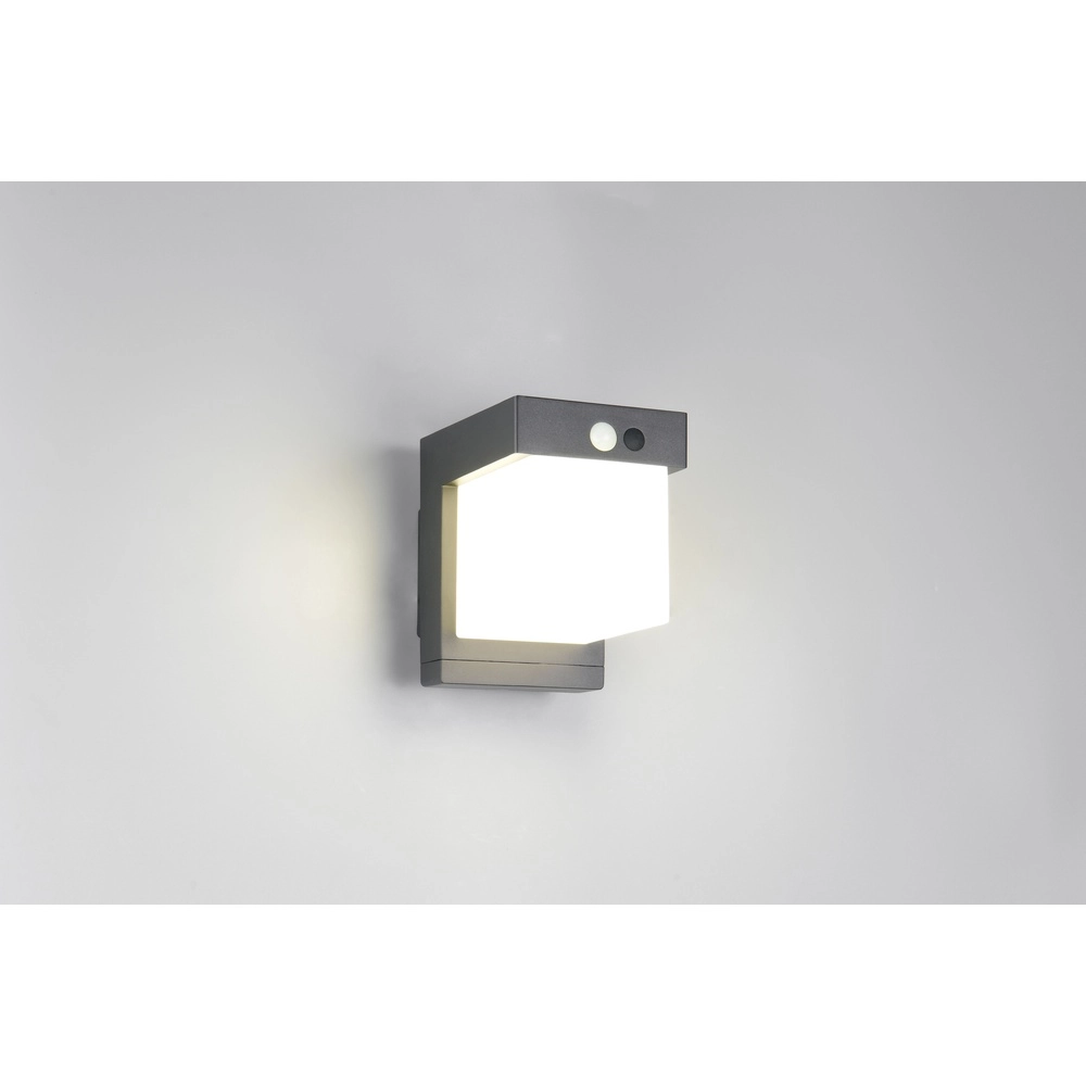 Applique murale design Colombo Noir avec capteur Trio 4017807647983