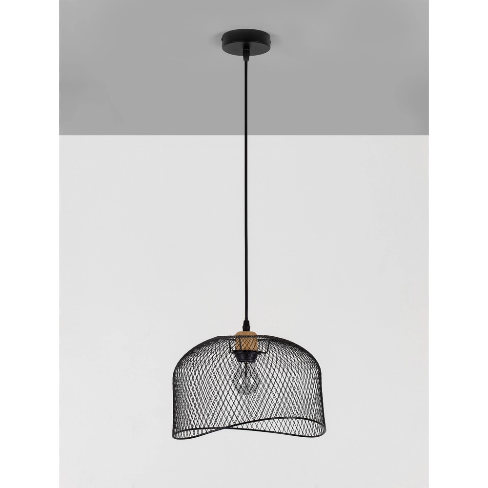 Lampe cage Lyron noir Lyora 5212017436351