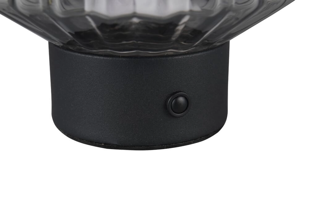 Lampe de table rechargeable Lord avec verre fumé Trio 4017807601879