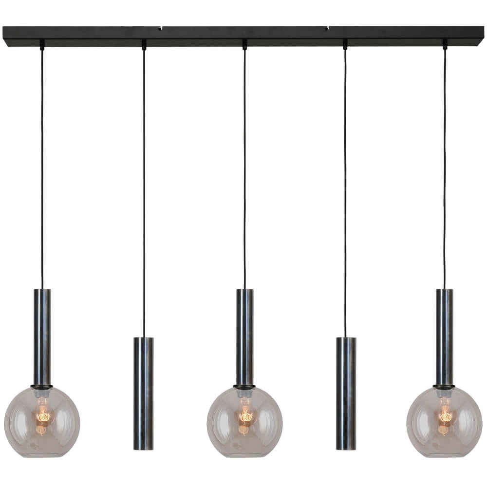 Lampe suspendue pour salle à manger Bella 2 Huile tachetée avec verre doré