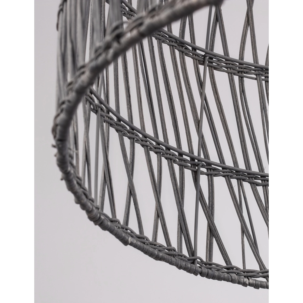 Suspension grise Destin rotin Ø 46,5cm Lyora 5212017416667
