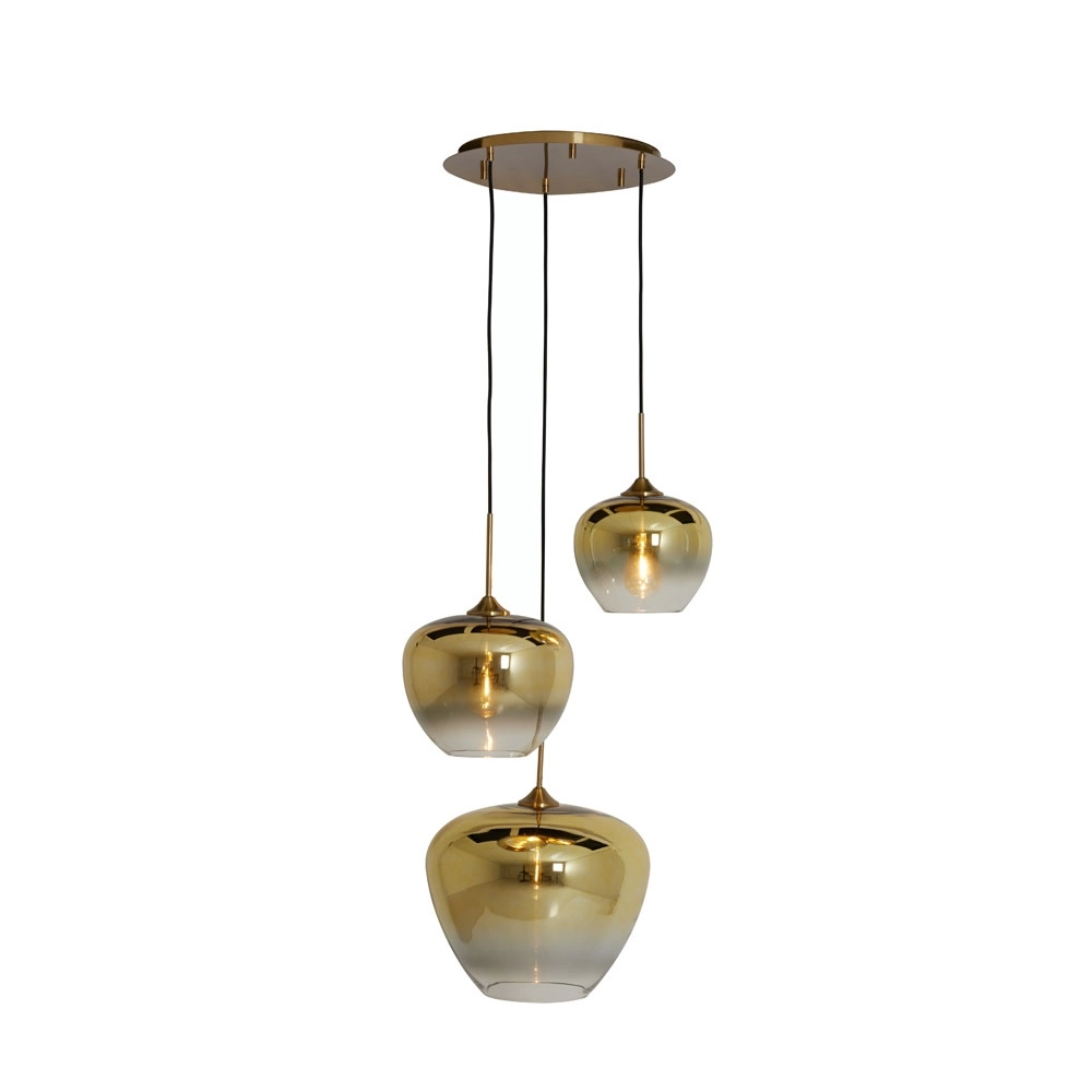 Lampe suspendue Mayson Or 3 vieux Light & Living 8717807674526