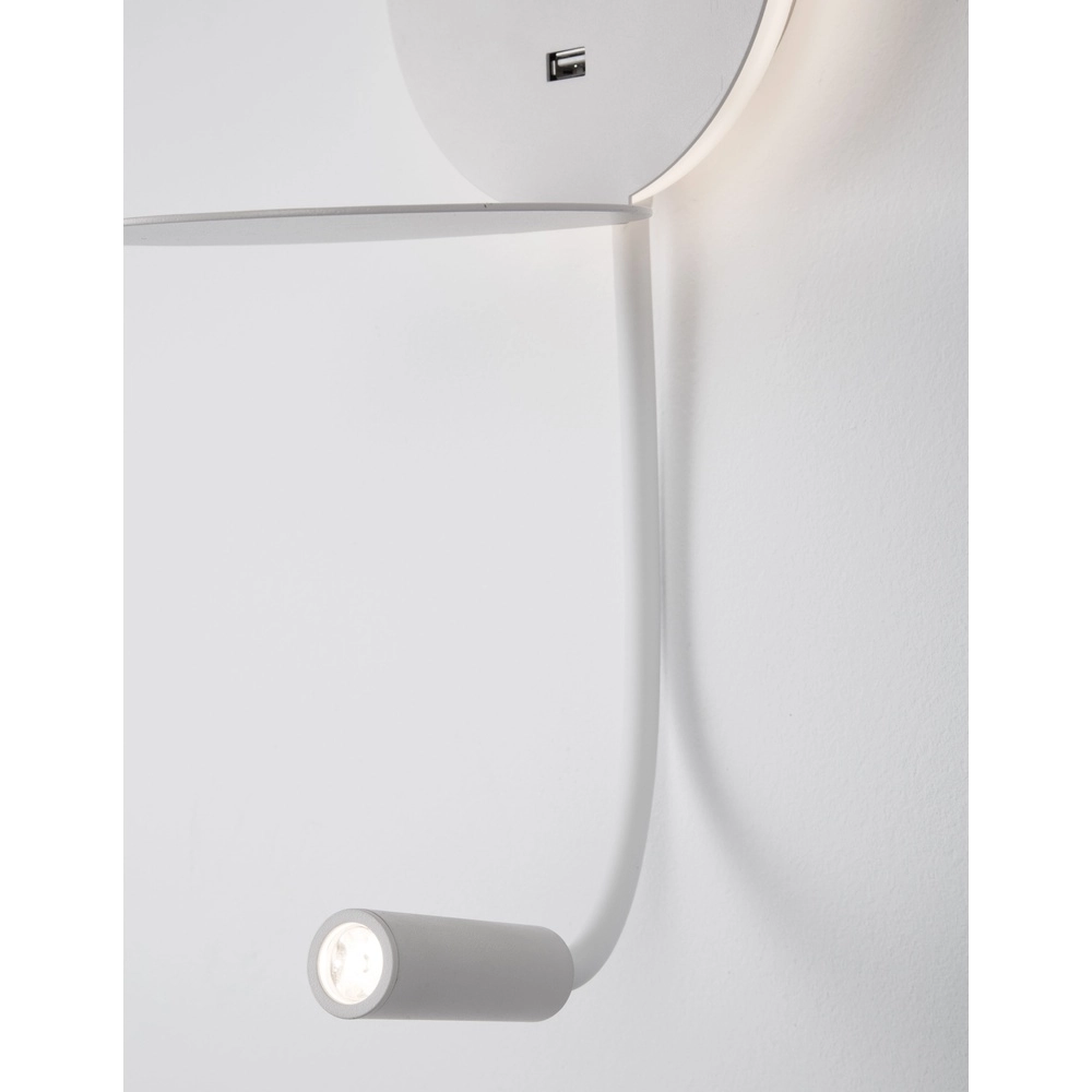 Lampe de chevet Eclip Blanc avec USB Lyora 5212017423689