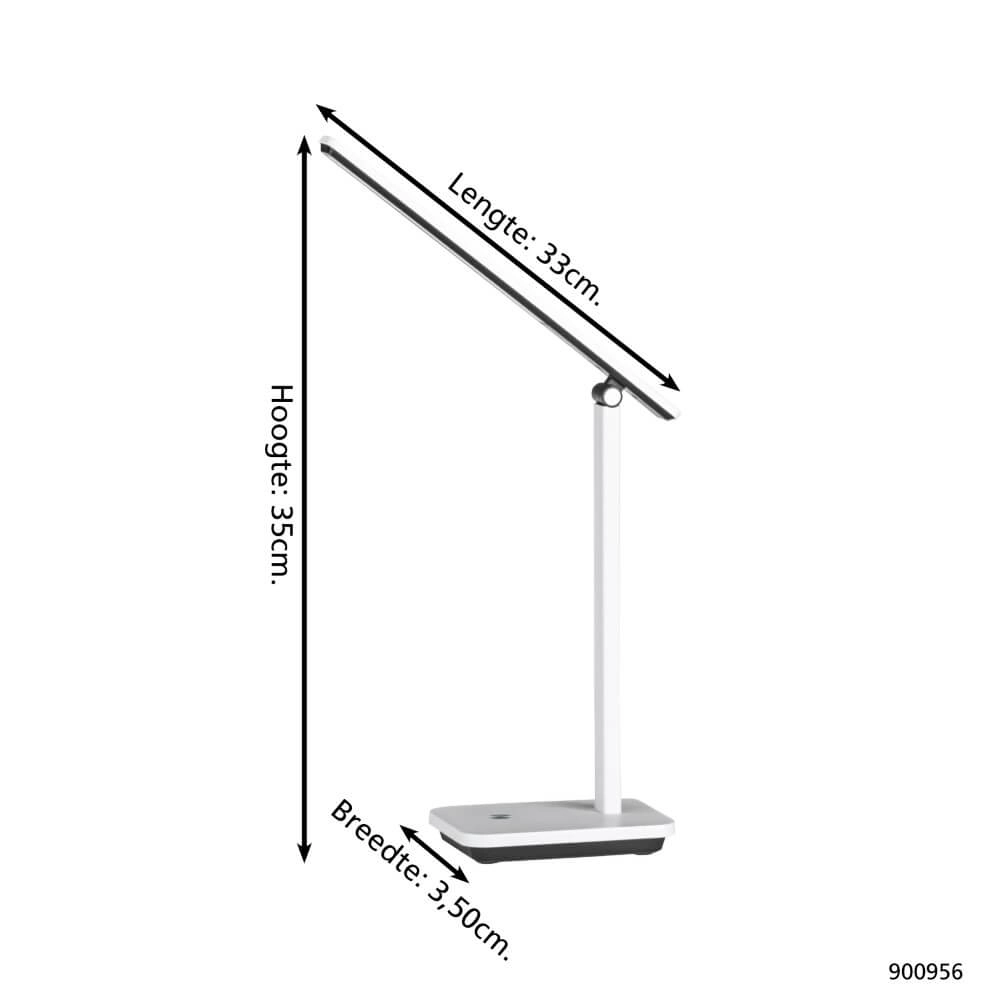 Lampe de bureau LED Iniesta blanc Eglo 9008606277902