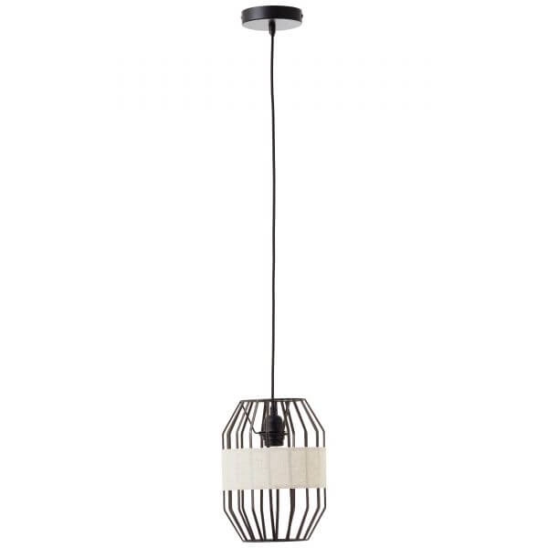 Lampe suspendue Slope 23 cm noir avec couleur sable Brilliant 4004353394645