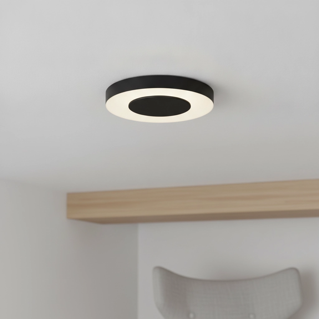 Plafonnier Pada noir Ø 40cm