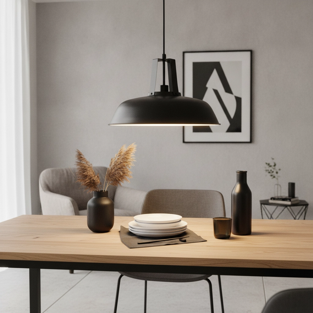 Lampe à suspension Country Nero Ø 45 cm