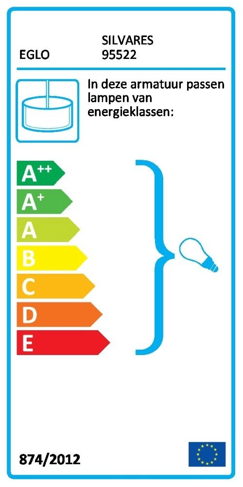 Lampe à suspension Silvares Eglo 9002759955229