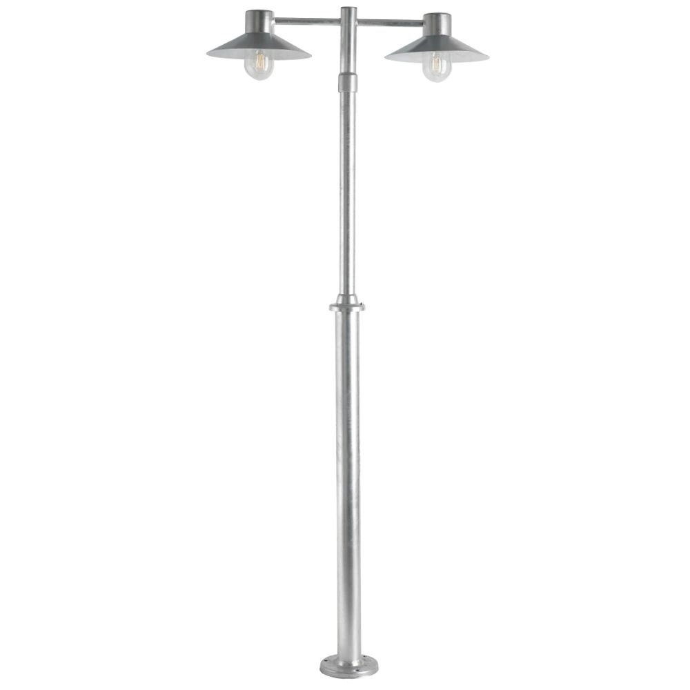 Lampe de terrasse Selva 2 lumières gris zinc Lampe de terrasse Selva 2 lumières gris zinc