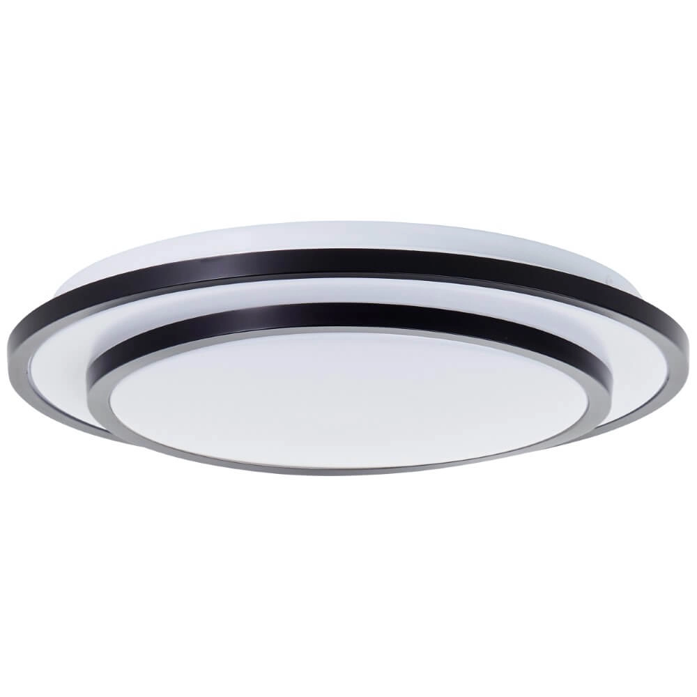 Plafonnier noir Luciano Ø 34 cm Brilliant 4004353426490