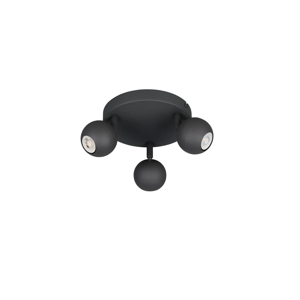 Emplacement monté en surface Enaro Anthracite à 3 lumières Trio 4017807701715