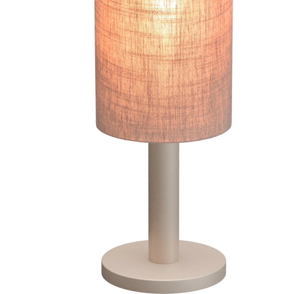Lampe de table Lisbourg Terra beige avec teinte gris beige Masterlight