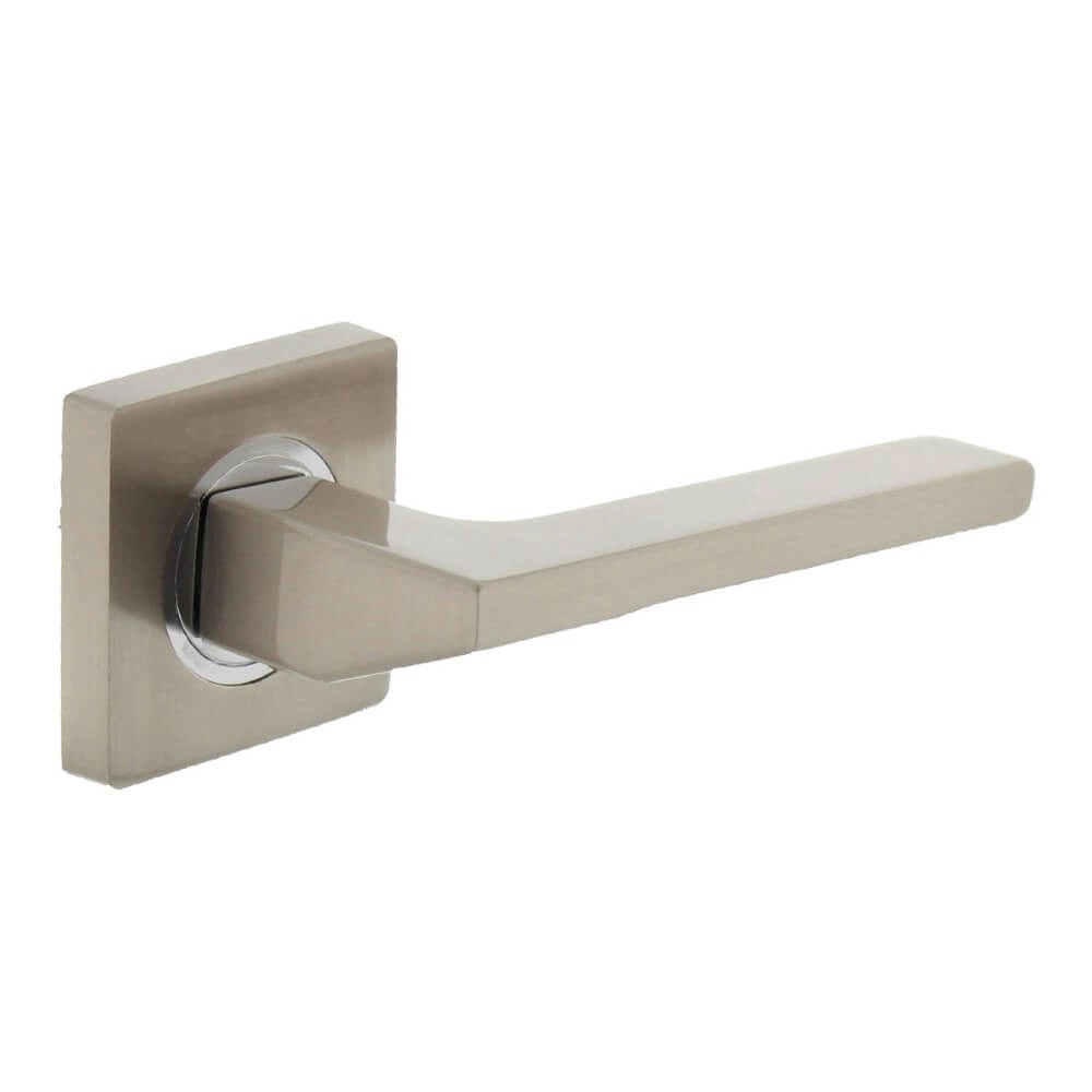 Poignée Ben Rosace carrée nickel mat