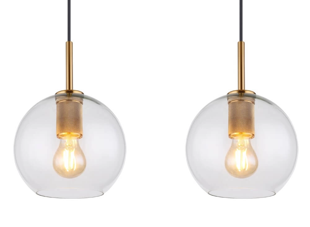 Lampe à suspension en verre Adara 3 lumières Globo 9007371405602