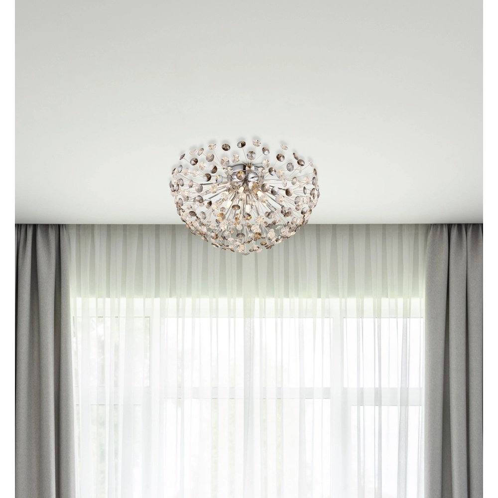 Lampe de plafond Katrina chrome Ø 60cm Globo 9007371484331