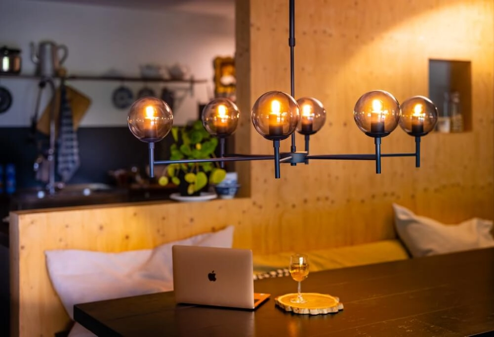 Lampe à suspension en verre Davina ETH 8720195302735