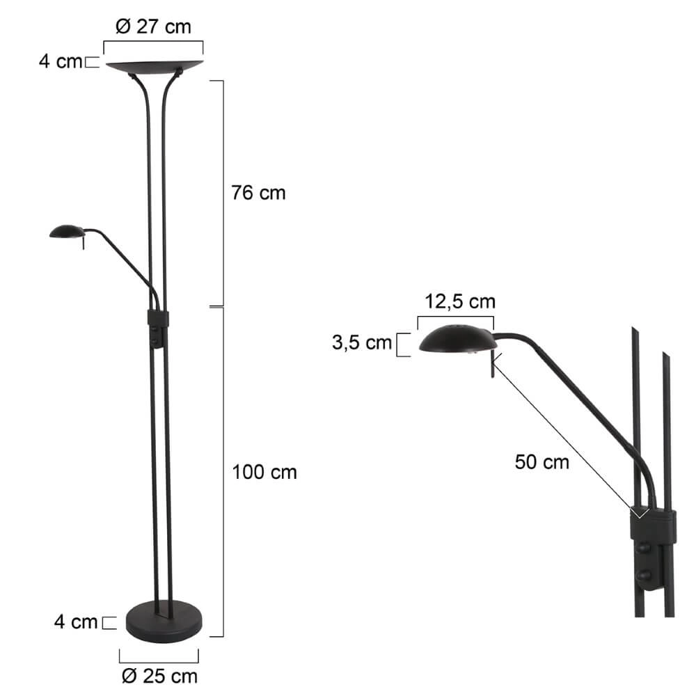 Lampe de lecture design Biron avec LED Steinhauer 8712746146837