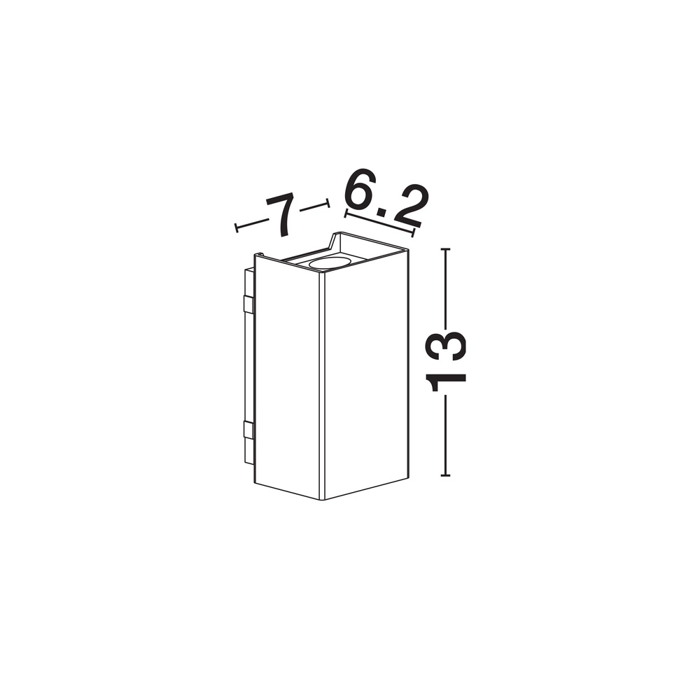 Spot monté en surface Elio anthracite 7cm Lyora 5212017476593