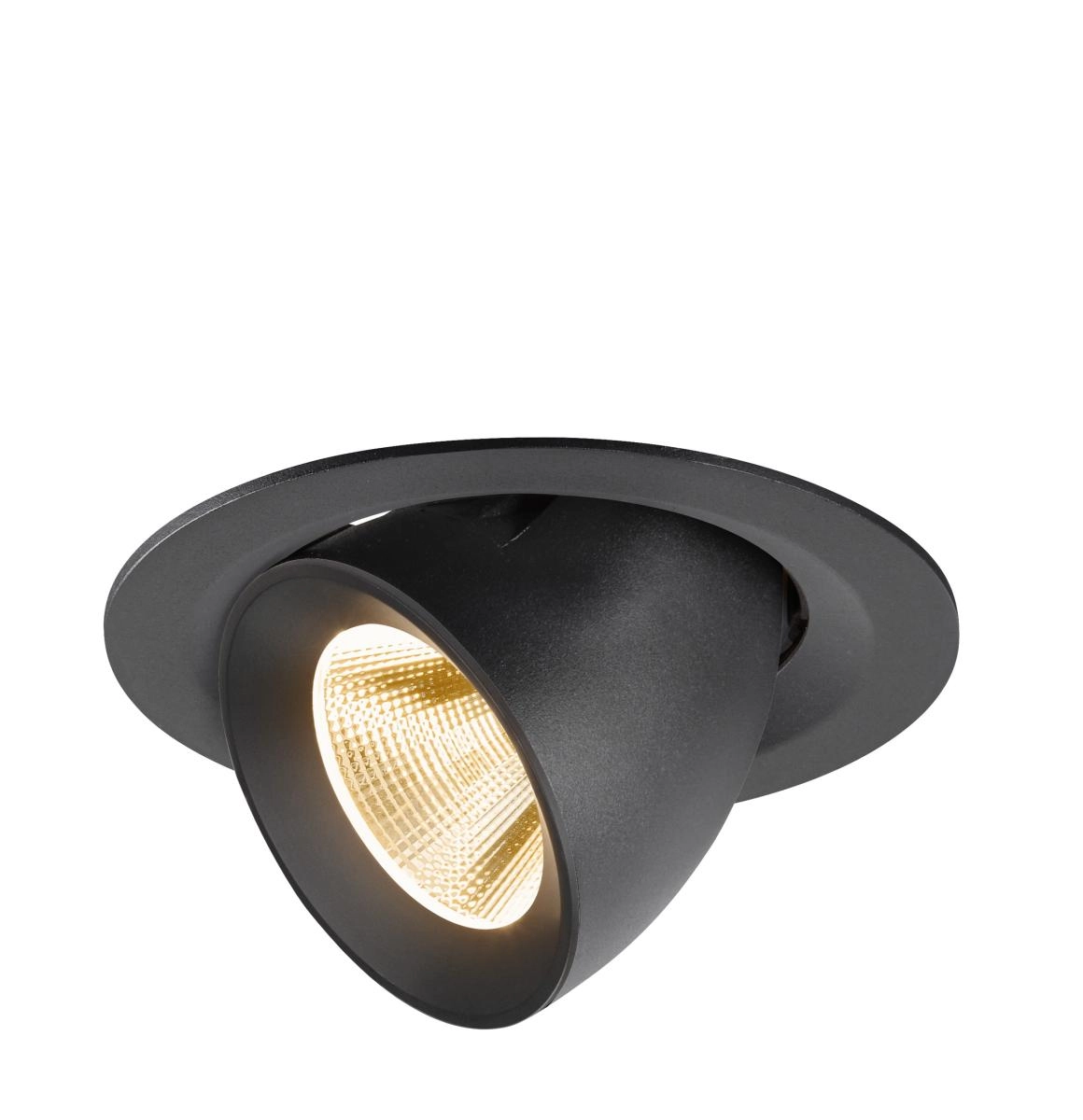 Spot encastré Numinos Gimble M noir 2700K - 20 deg