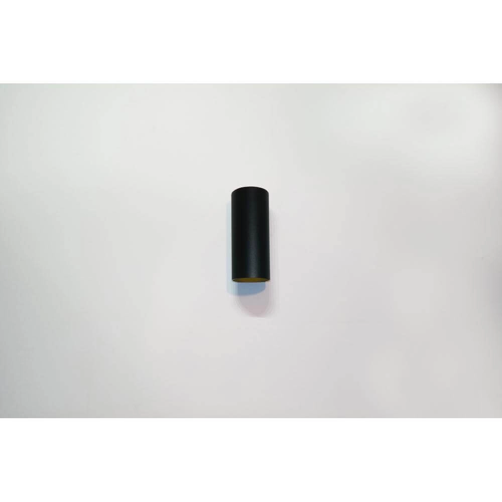 Spot apparent design Roulo Noir avec de l’or de haut en bas Artdelight 8719831731206
