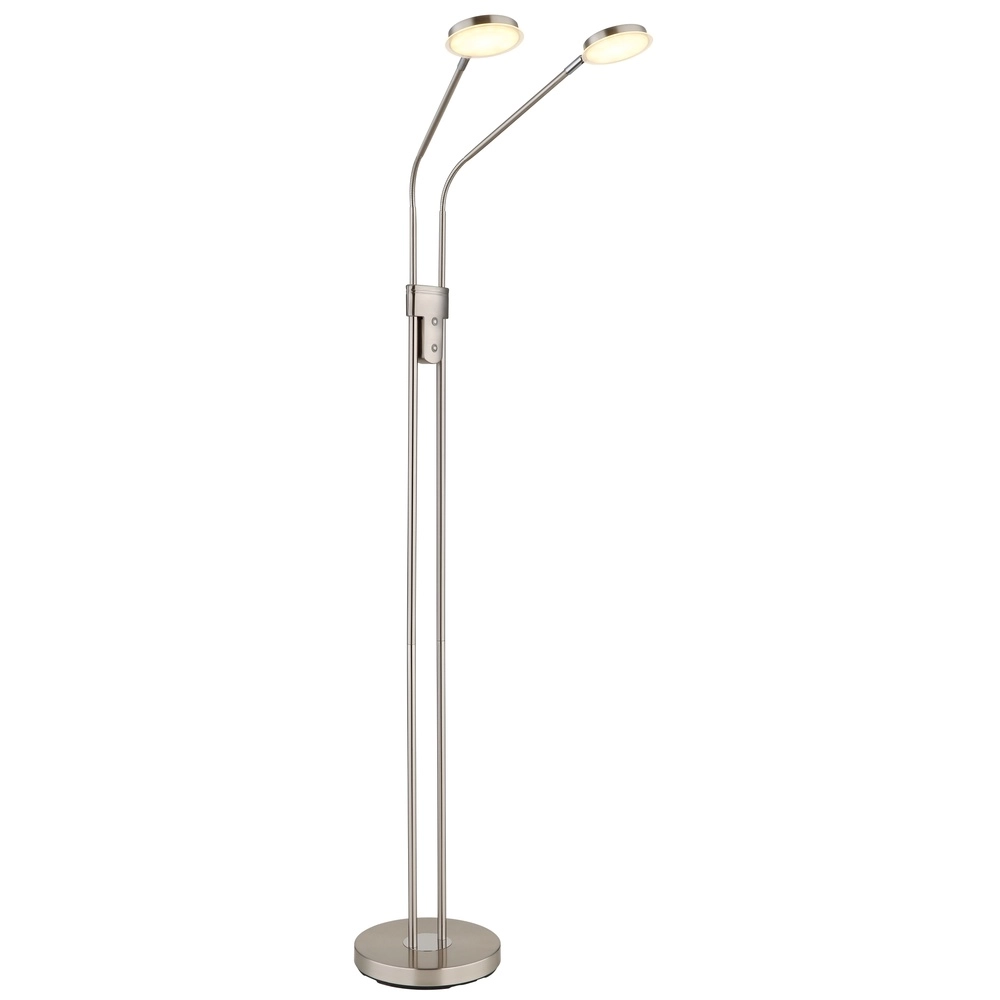 Lampe de lecture double Silvio nickel Globo 9007371592364