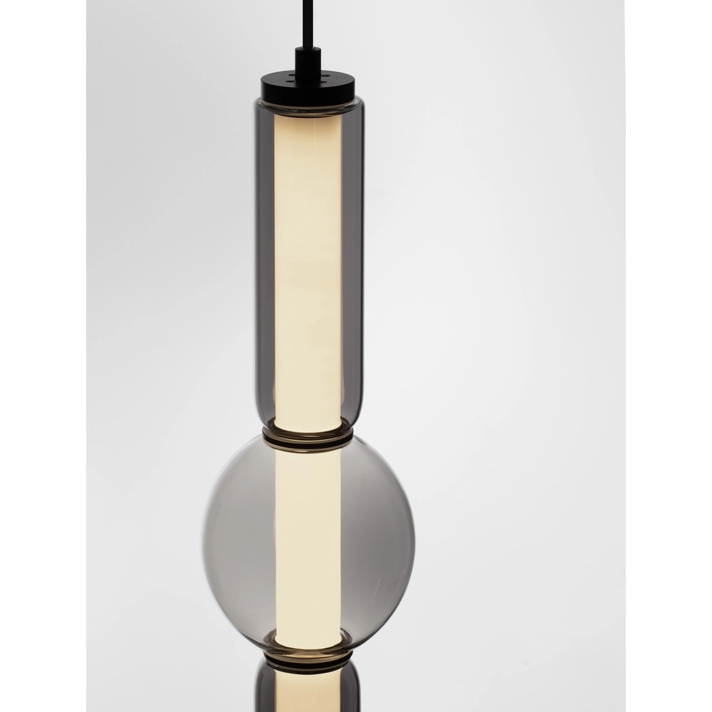 Suspension Ulon Verre fumé à 1 lumière Lyora 5212017474186