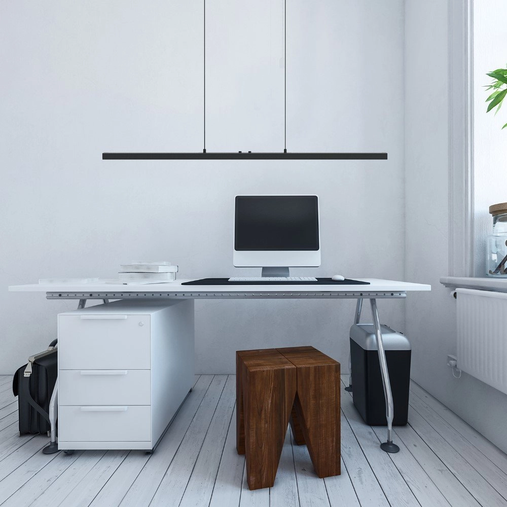 Lampe à suspension LED Zelena Motion réglable 80cm noir Steinhauer 8712746122770