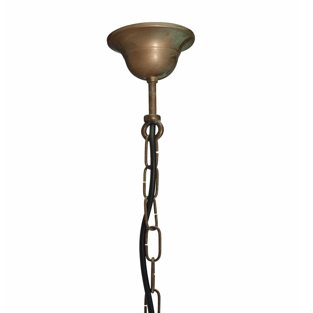 Lampe suspendue véranda Maritiem 28cm bronze marron Franssen 8021035005015