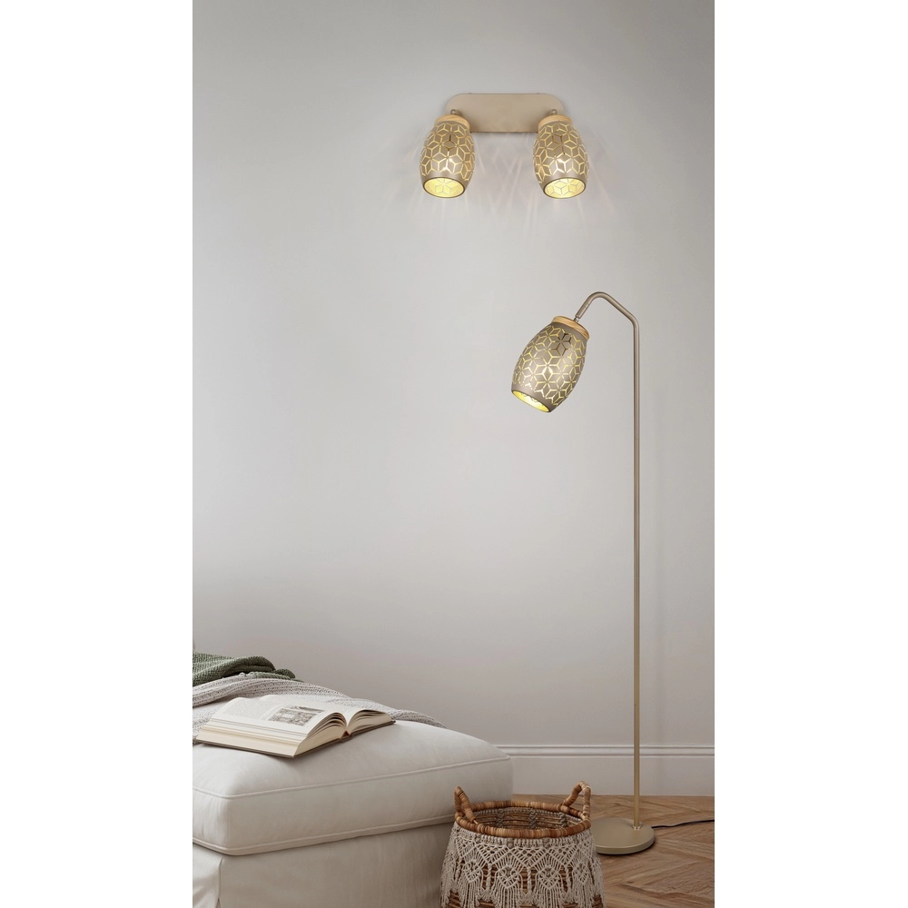 Lampadaire Bidar brun café Trio 4017807633375