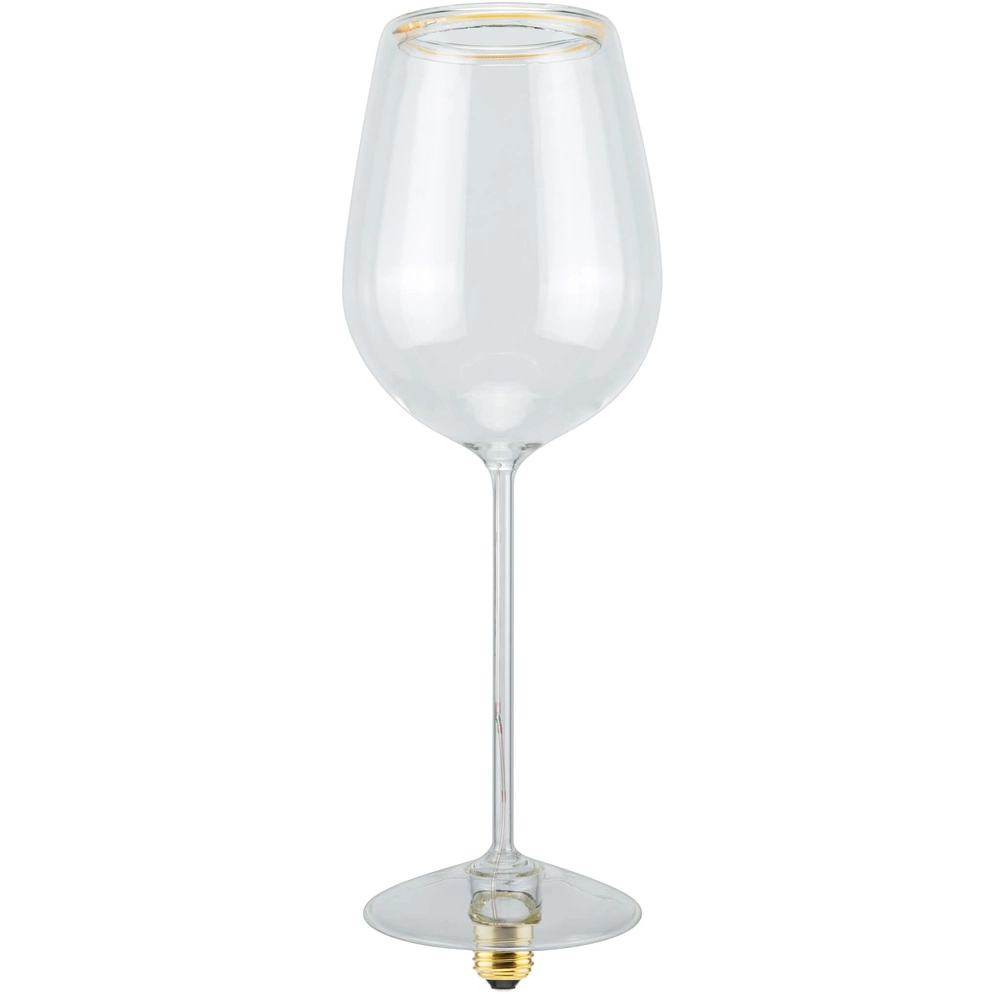 Source lumineuse en verre à vin Floating Transparent - 5W - E27 - 500lm - 2200K - Ø 12cm Segula 4260751134638